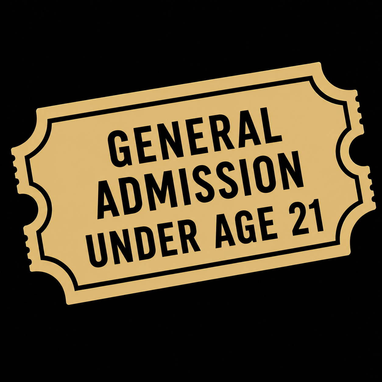 General Admission with No Game Chips (under age 21 only)